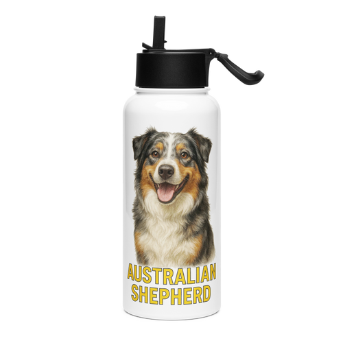 Australian Shepherd Water Bottle