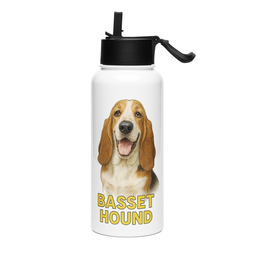 Basset Hound Water Bottle