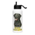 Black Labrador Water Bottle