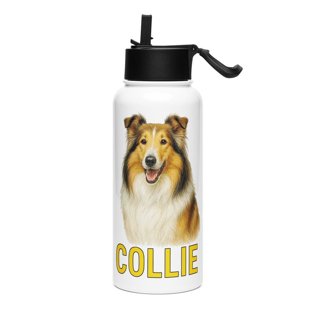 Collie Water Bottle