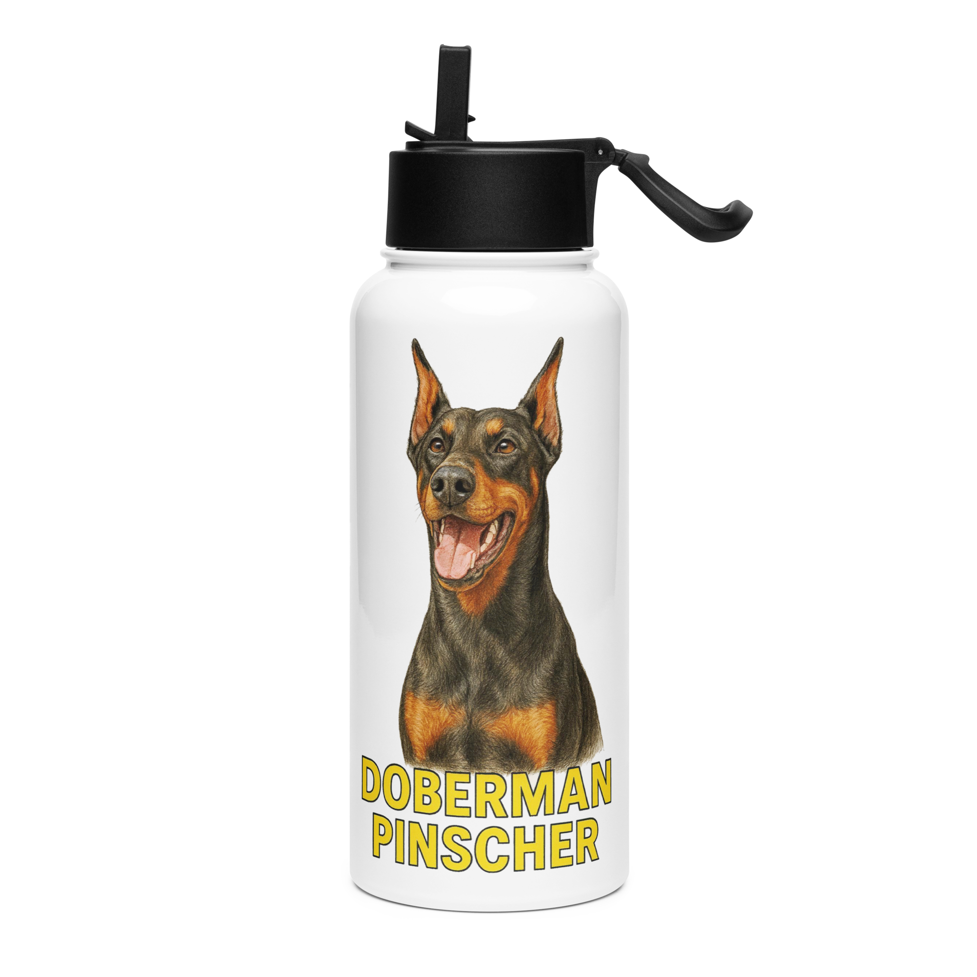 Doberman Pinscher Water Bottle