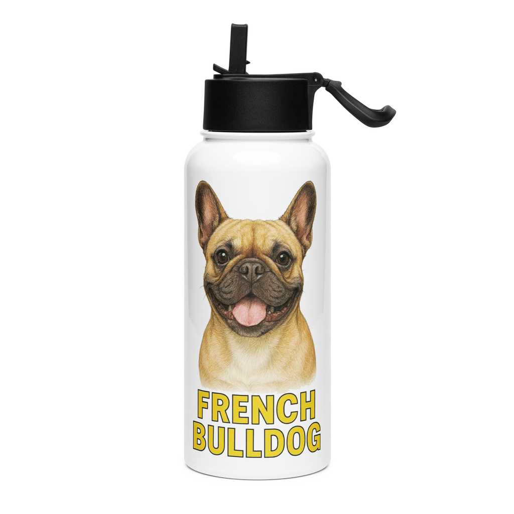 French Bulldog Water Bottle
