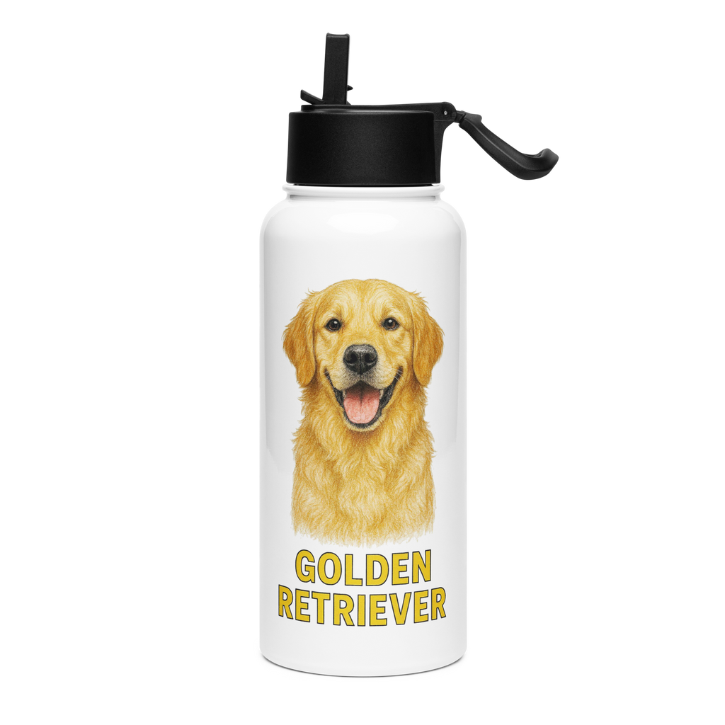 Golden Retriever Water Bottle