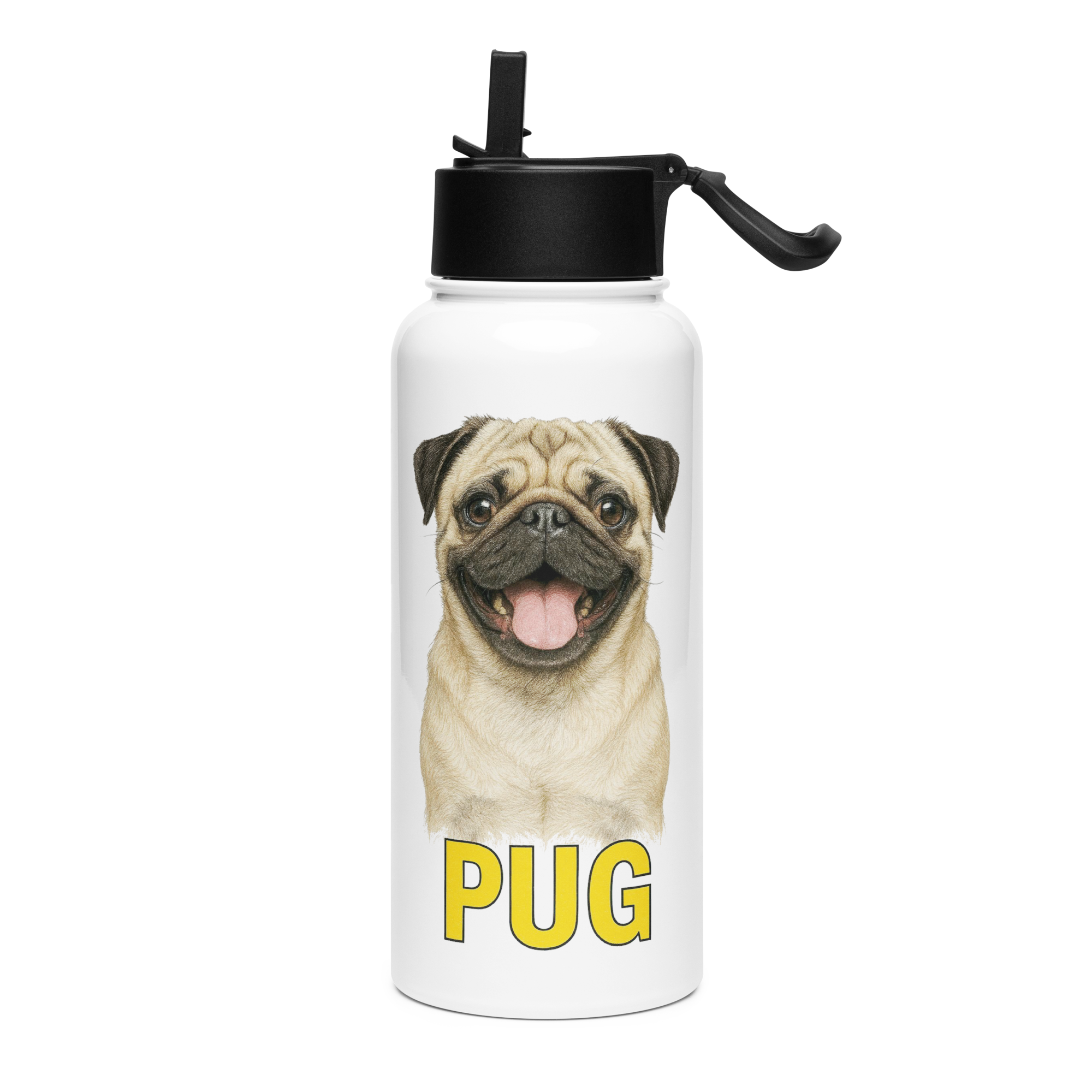 Pug Water Bottle