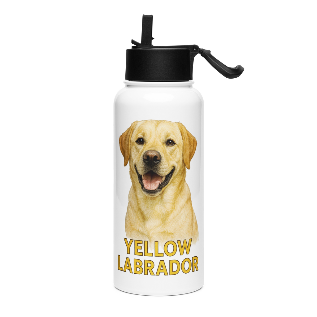 Yellow Labrador Water Bottle