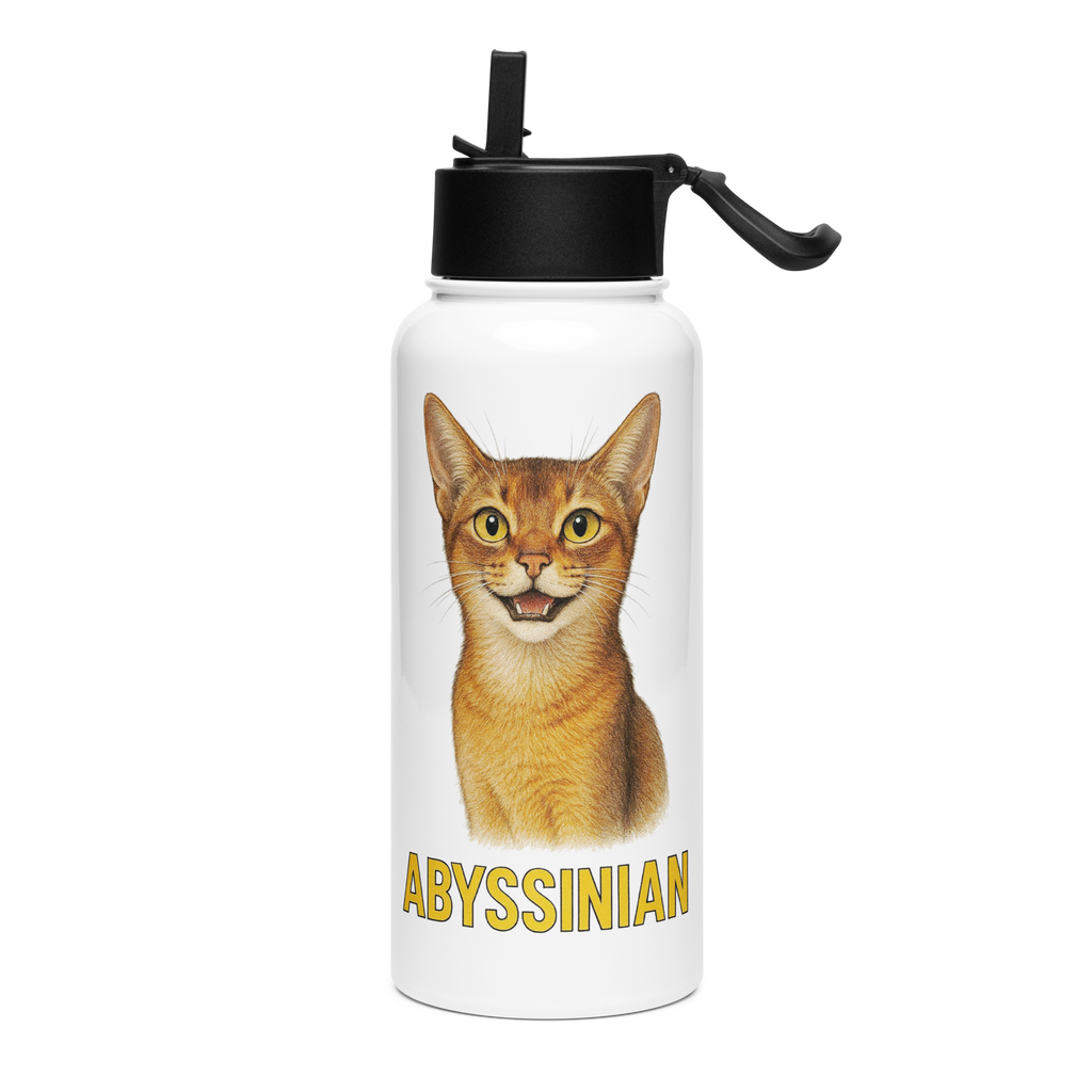 Abyssinian Cat Water Bottle