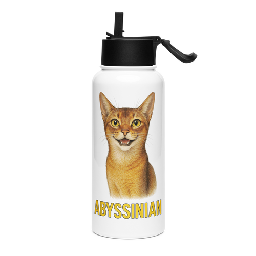Abyssinian Cat Water Bottle