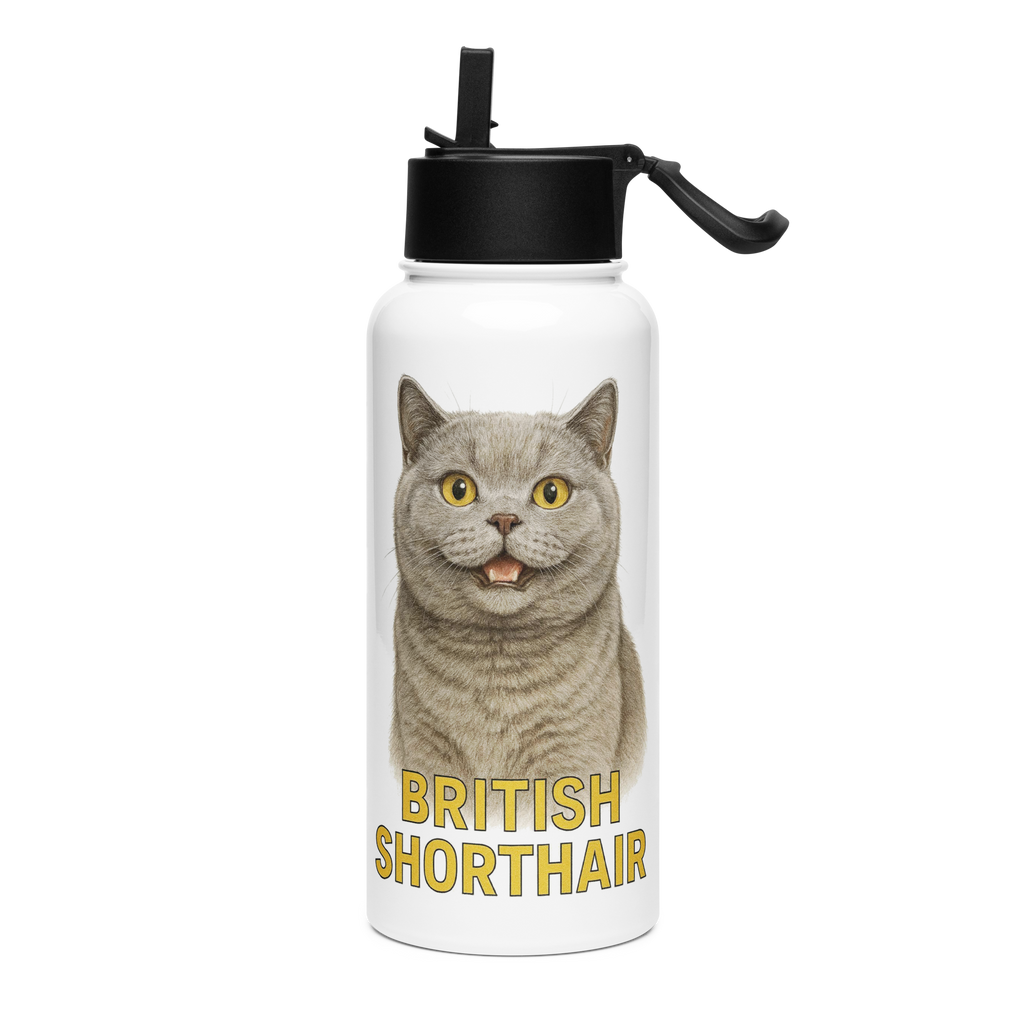 British Shorthair Cat Water bottle