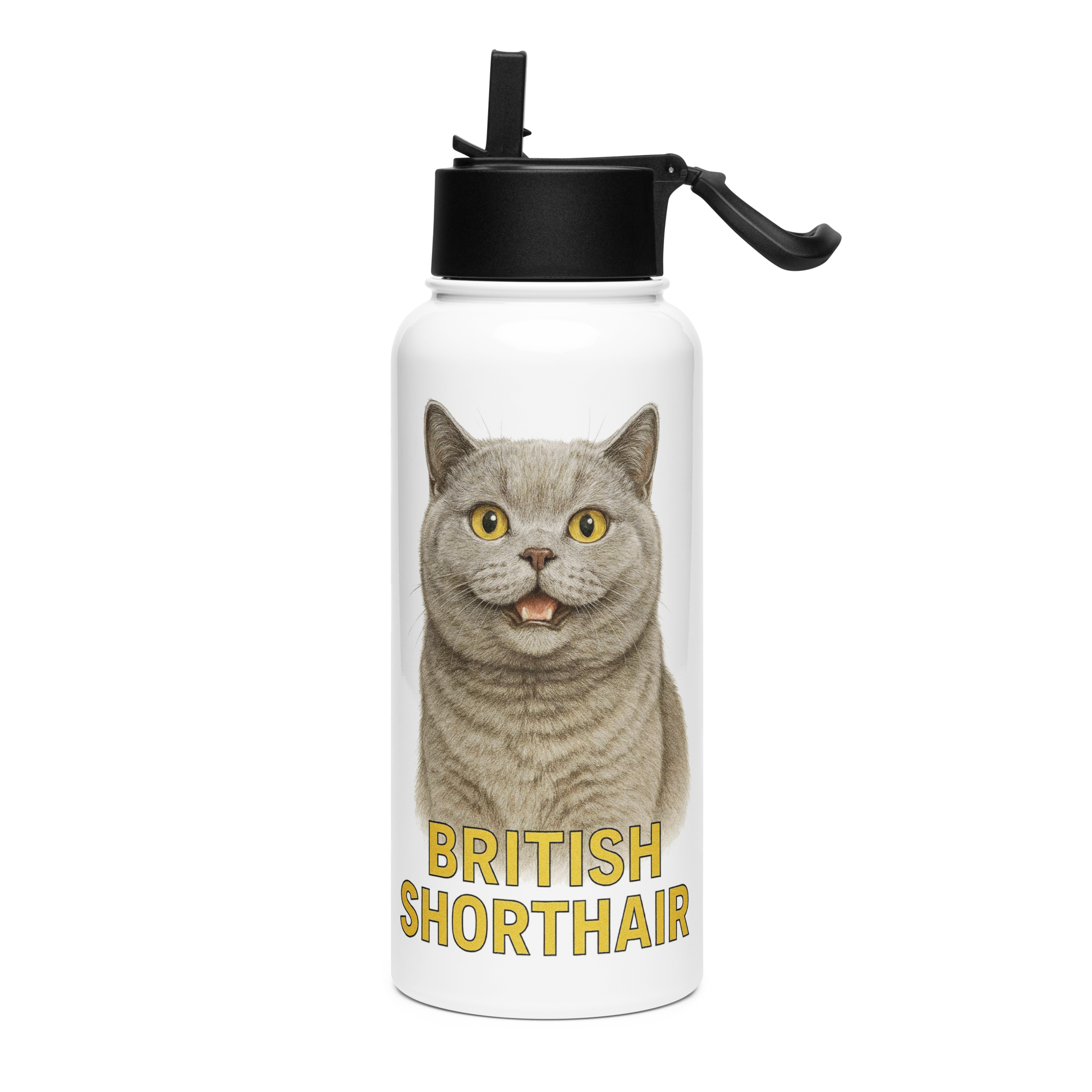 British Shorthair Cat Water bottle