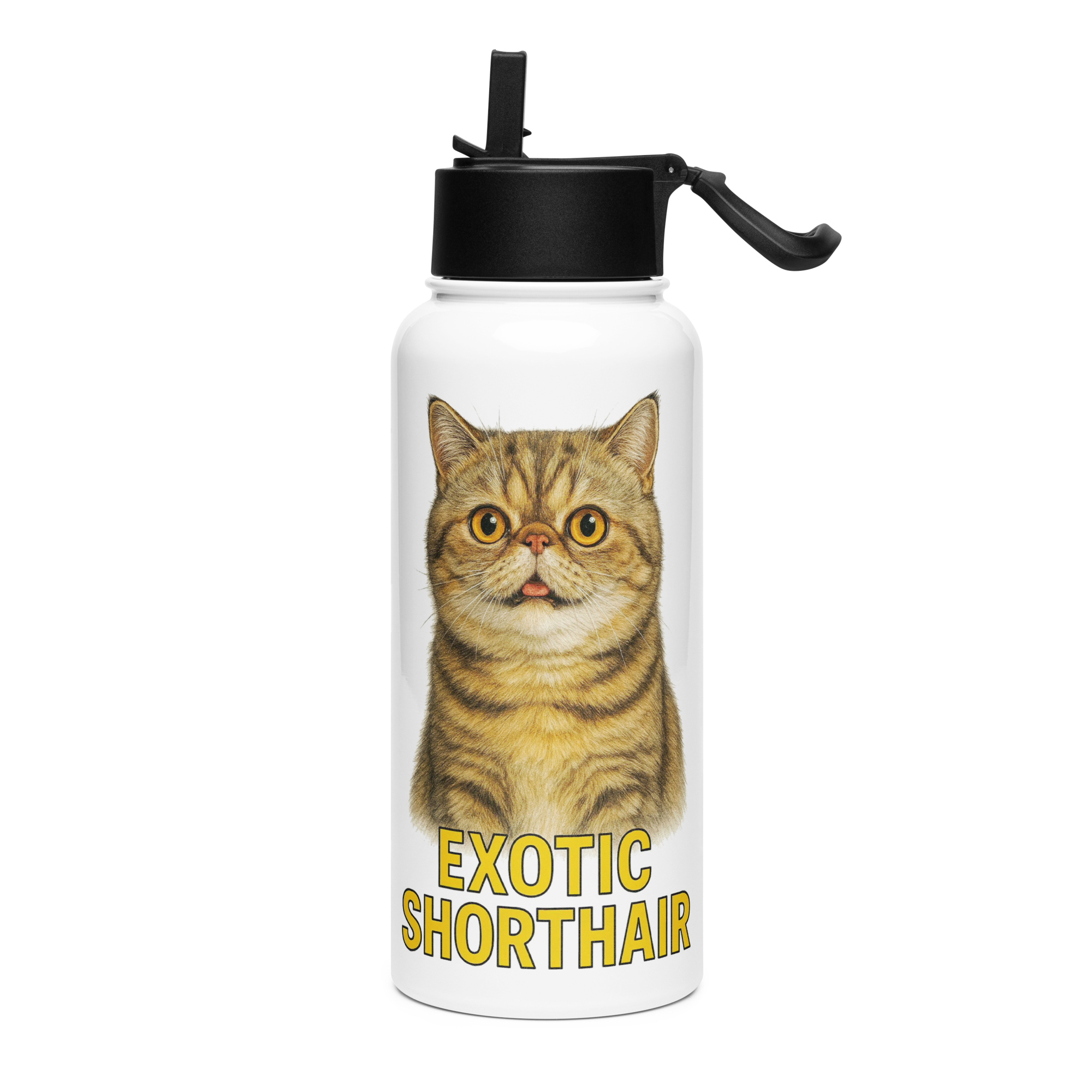 Exotic Shorthair Cat Water Bottle