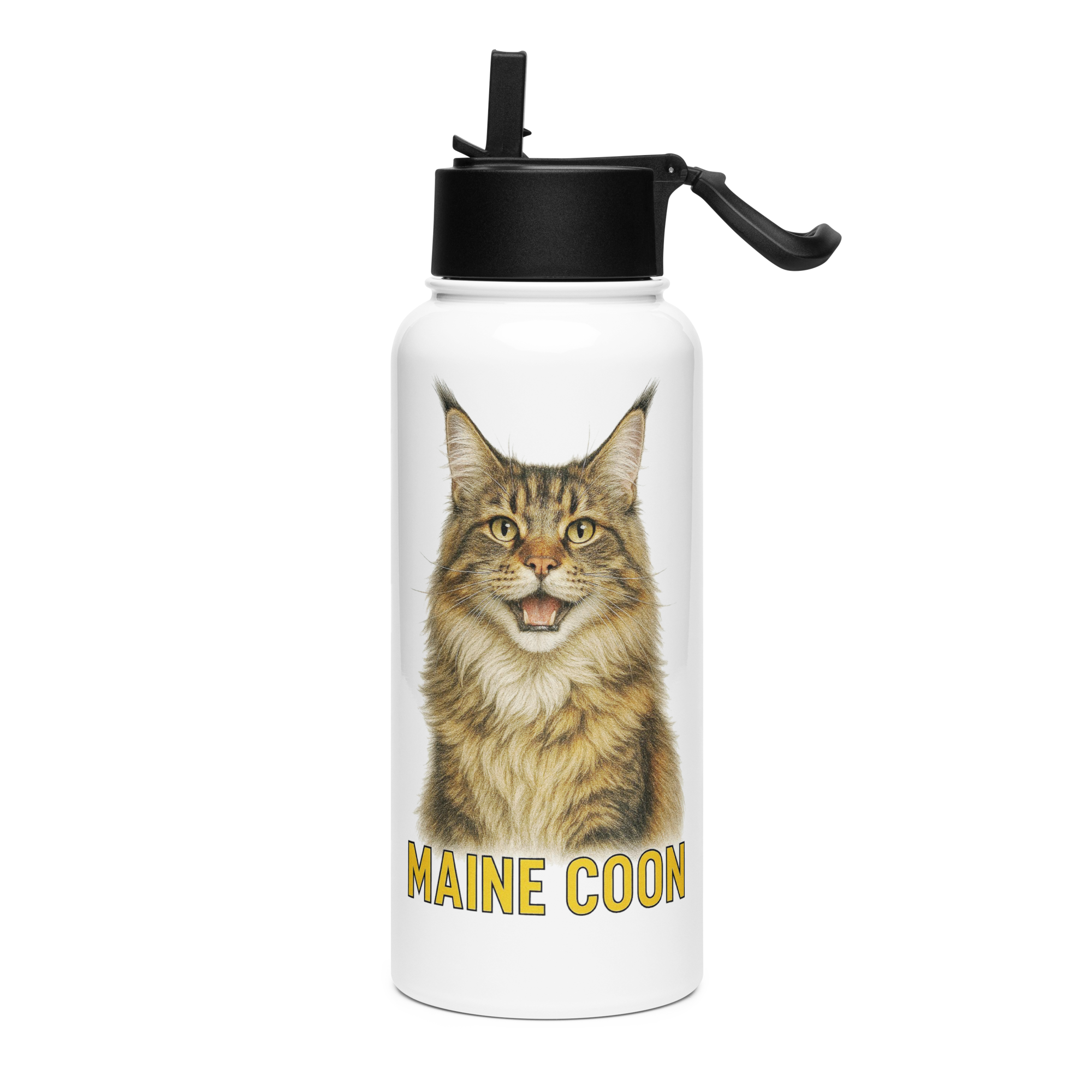 Maine Coon Cat Water Bottle