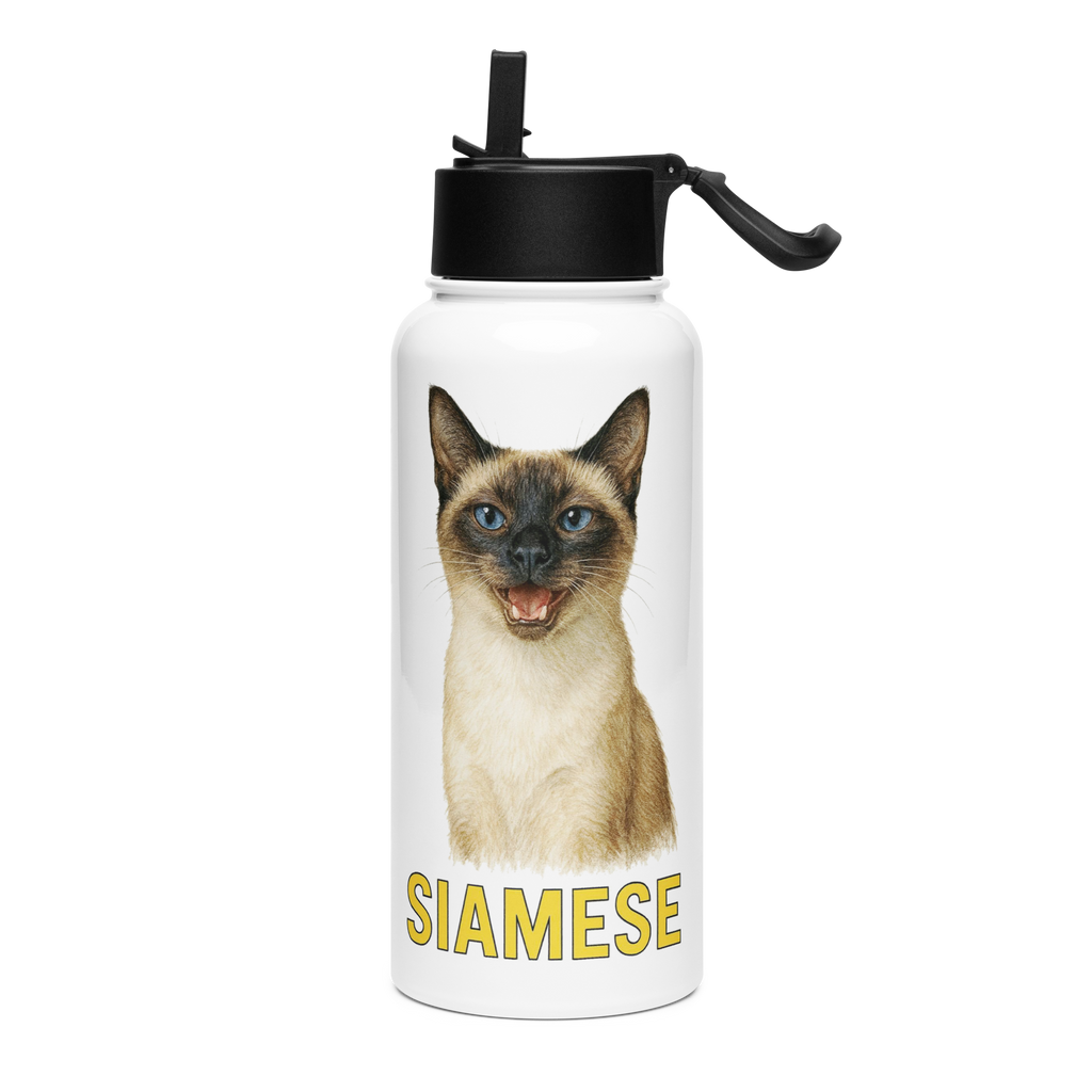 Siamese Cat Water Bottle