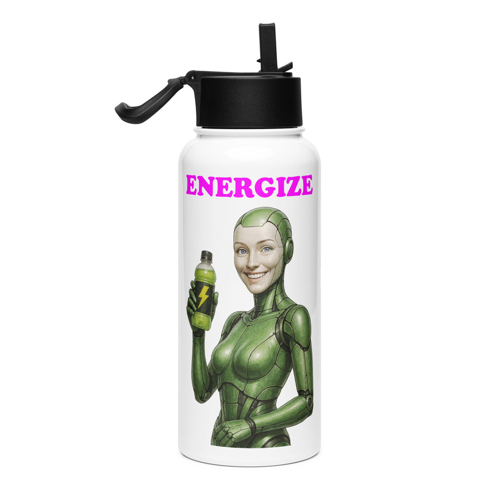 Green Android Woman Energize Bottle
