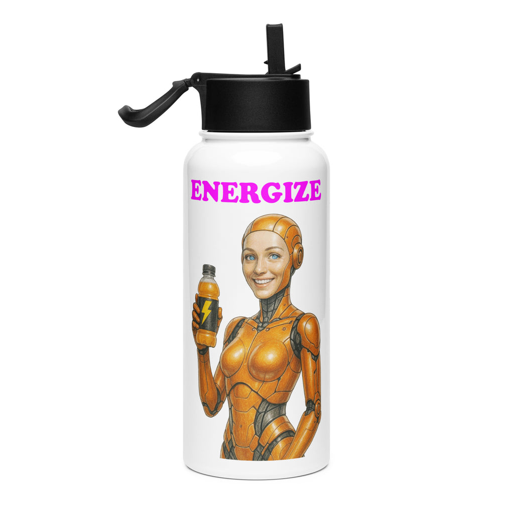 Orange Android Woman Energize Bottle
