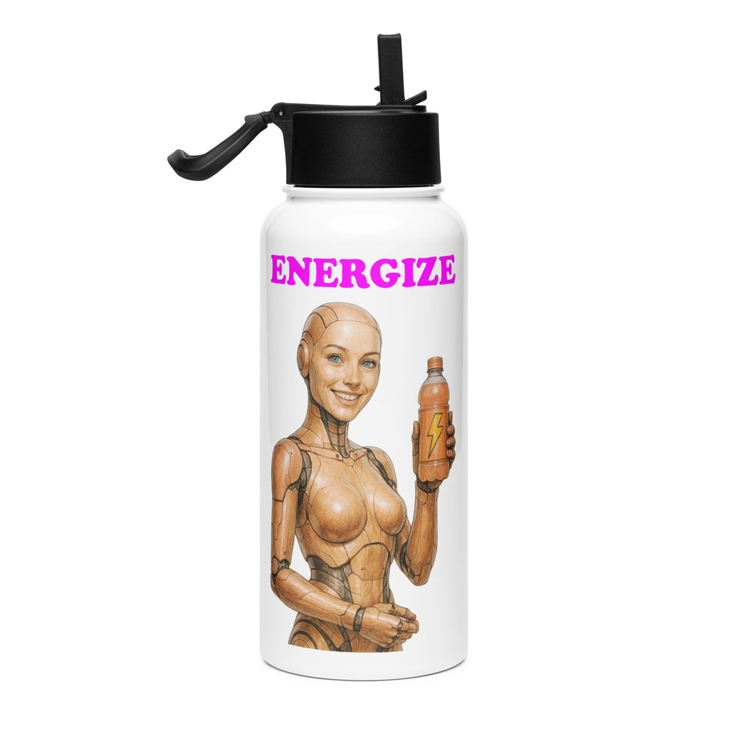 Peach Android Woman Energize Bottle