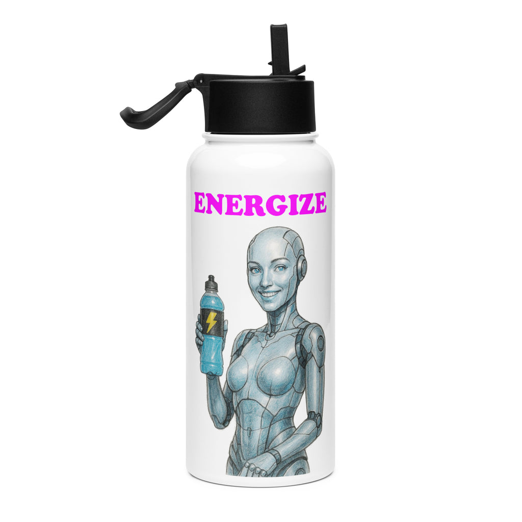 Light Blue Android Woman Energize Bottle