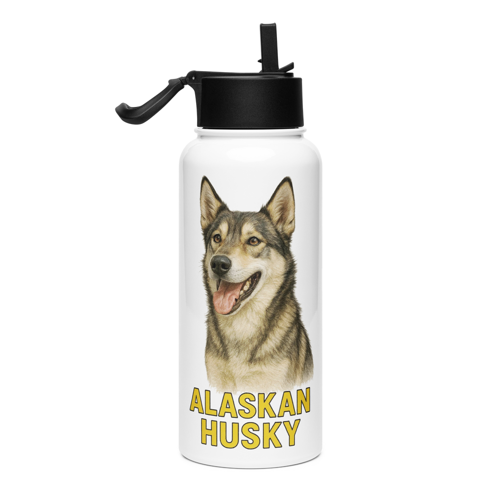 Alaskan Husky Water Bottle