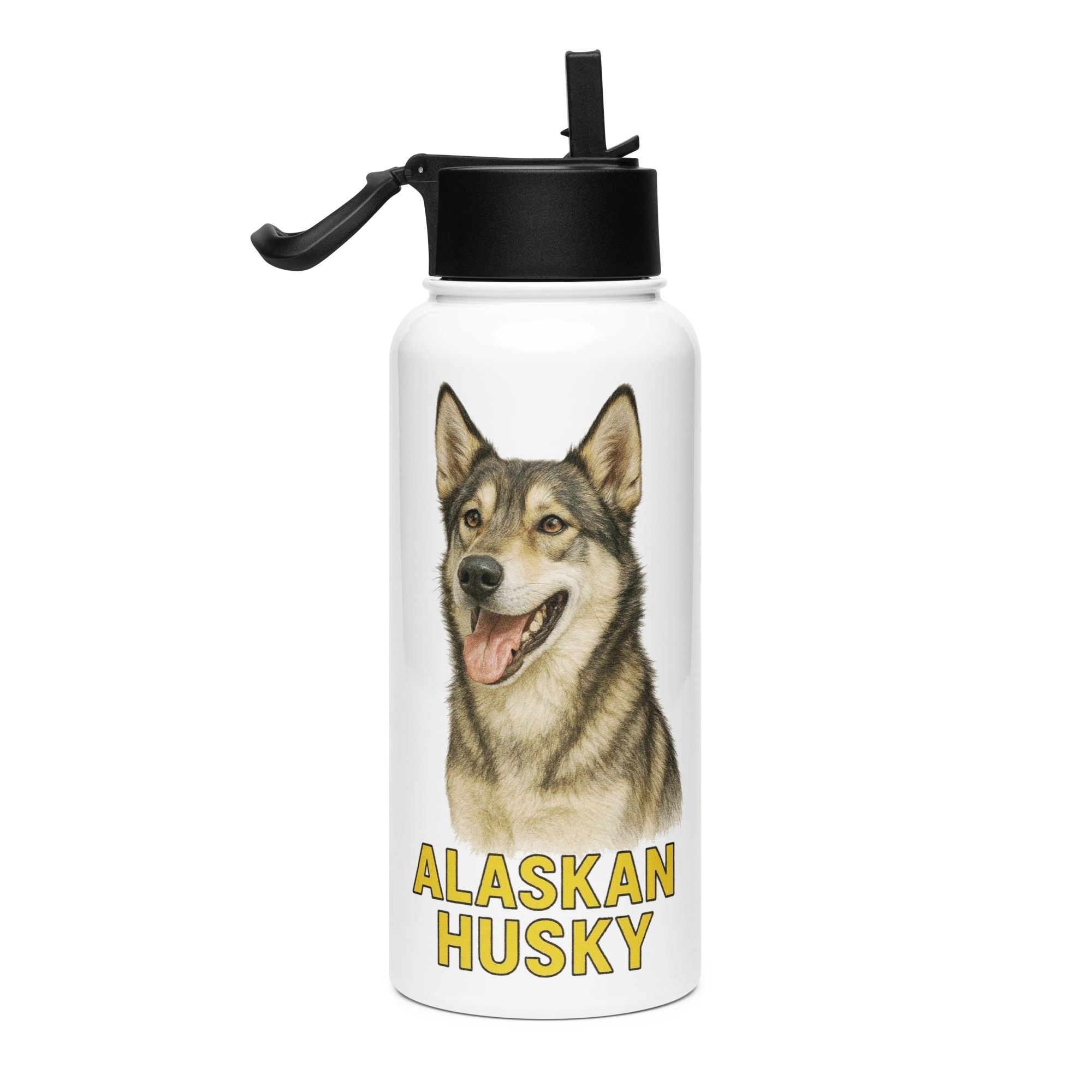 Alaskan Husky Water Bottle
