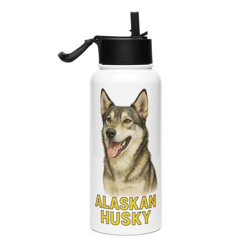 Alaskan Husky Water Bottle