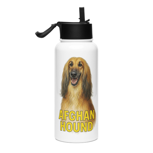 Afghan Hound Water Bottle