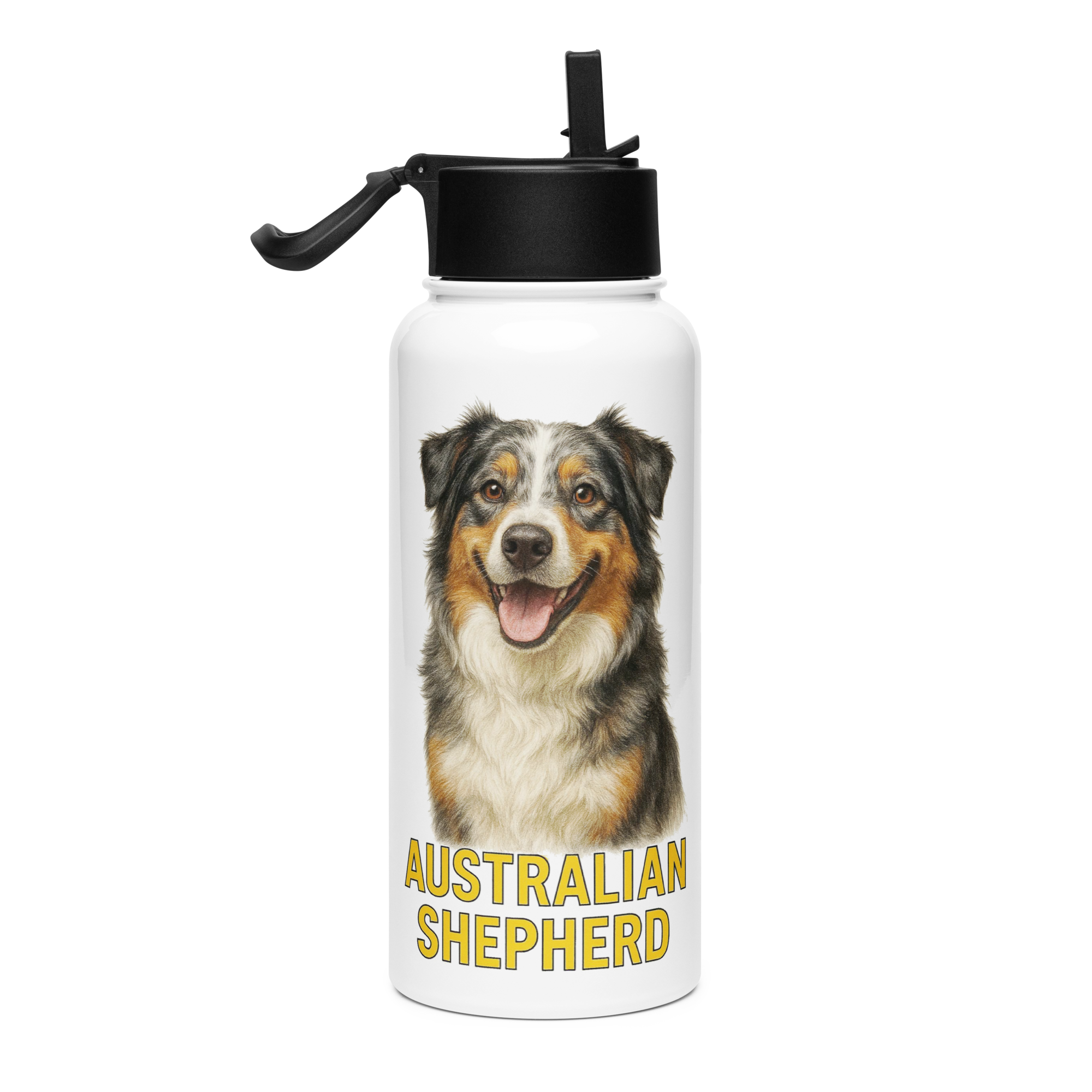 Australian Shepherd Water Bottle