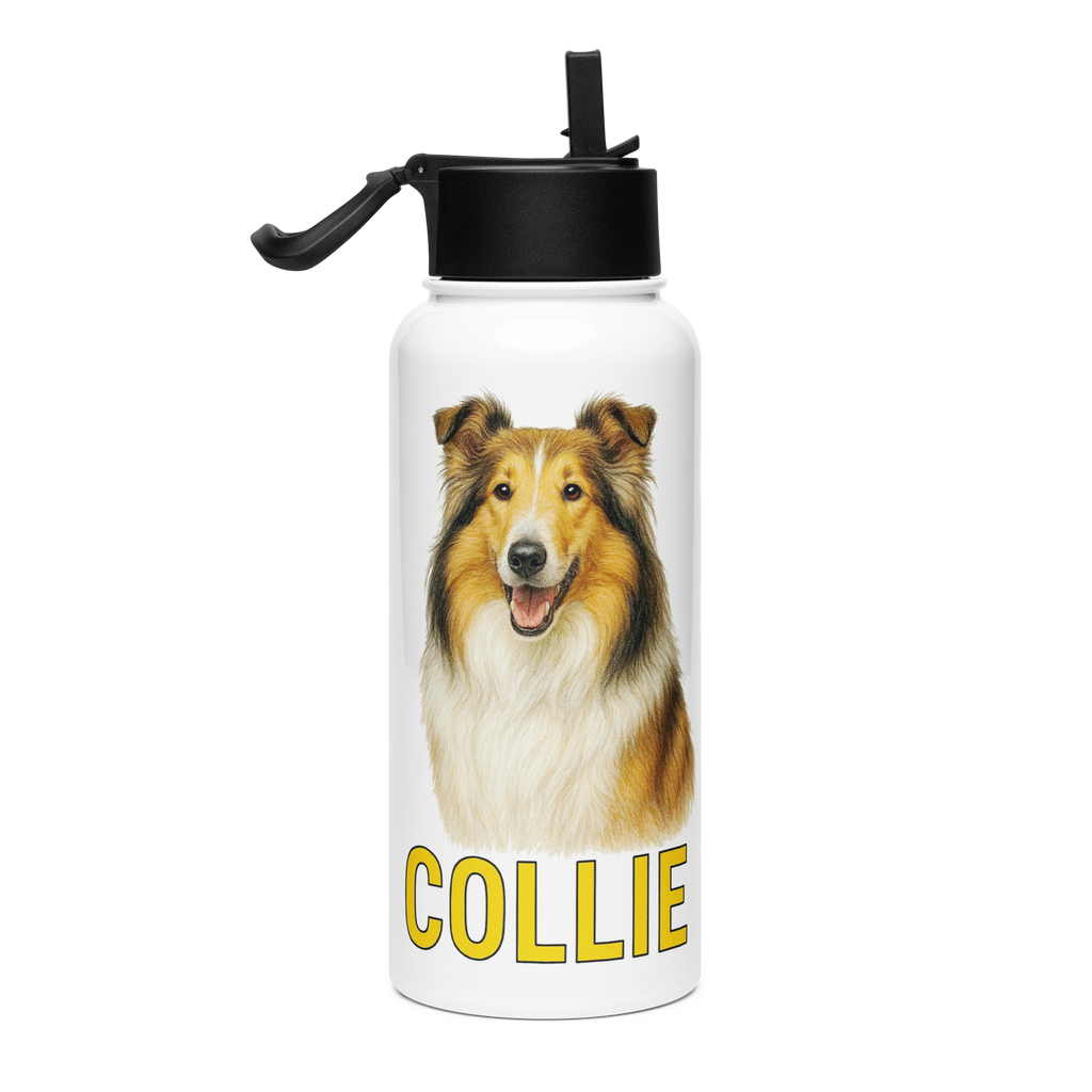Collie Water Bottle
