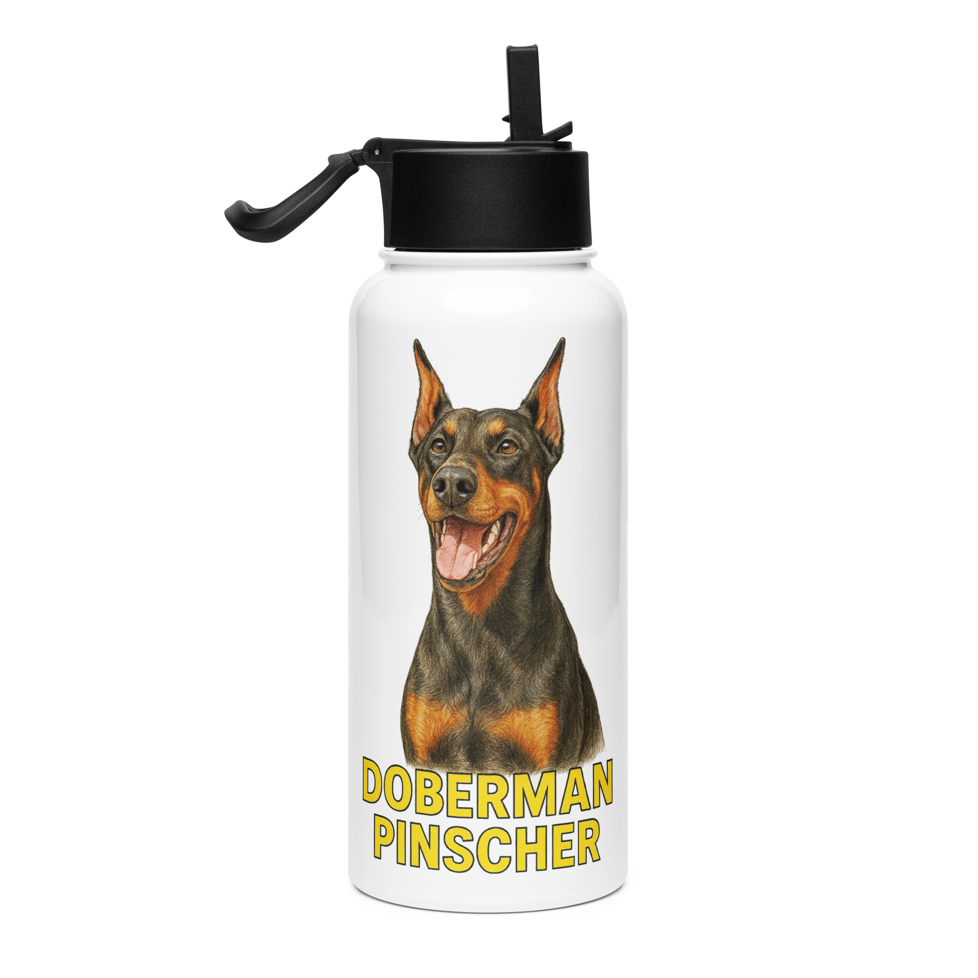 Doberman Pinscher Water Bottle