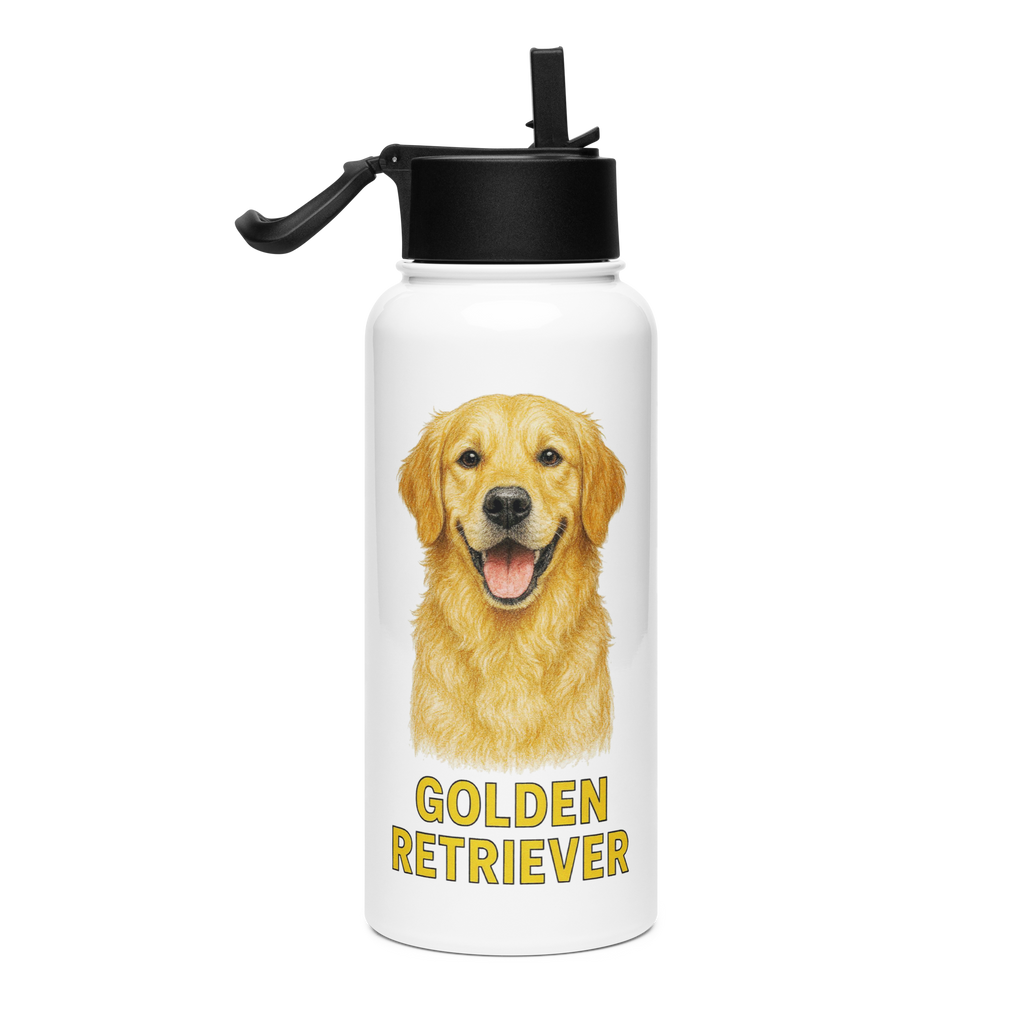 Golden Retriever Water Bottle