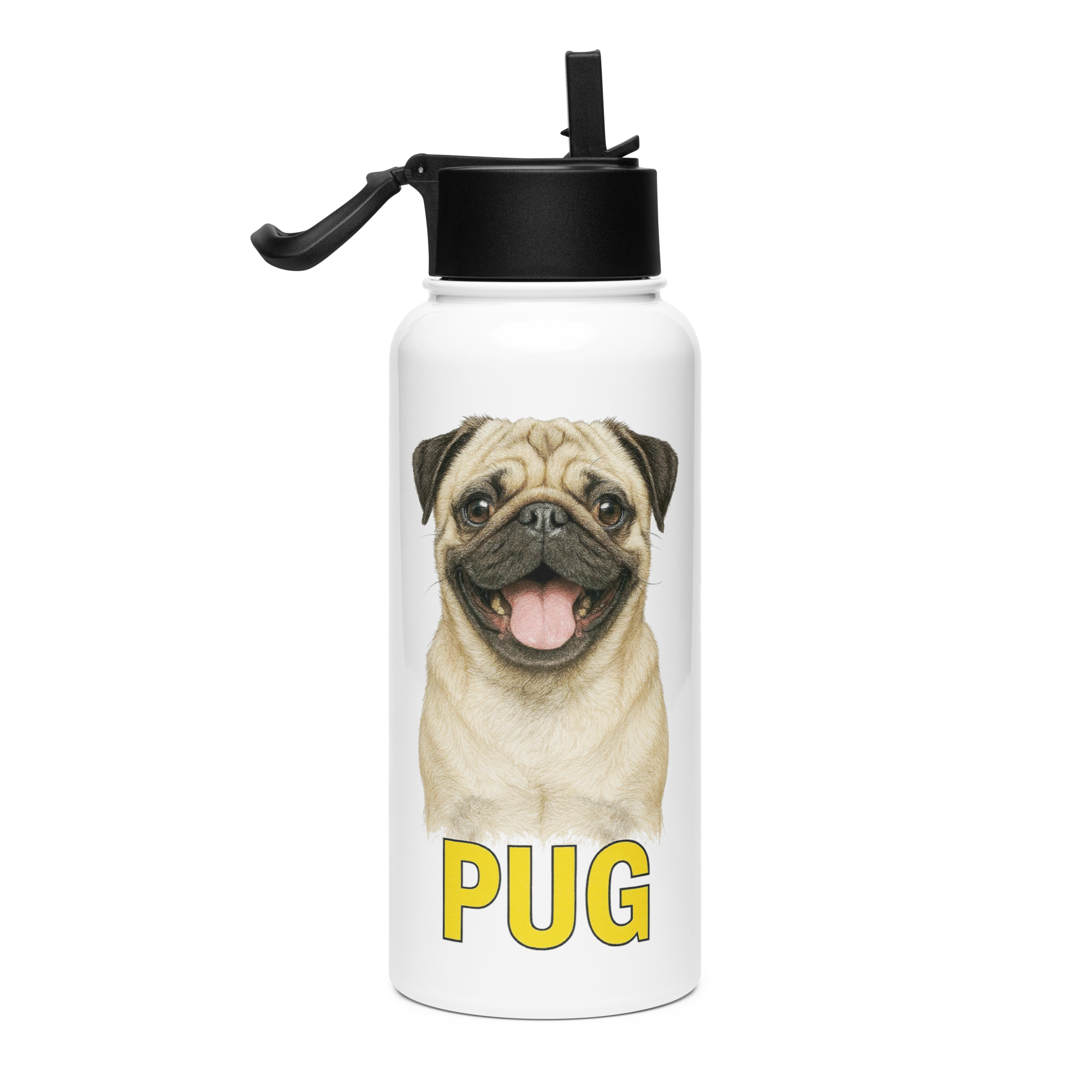 Pug Water Bottle