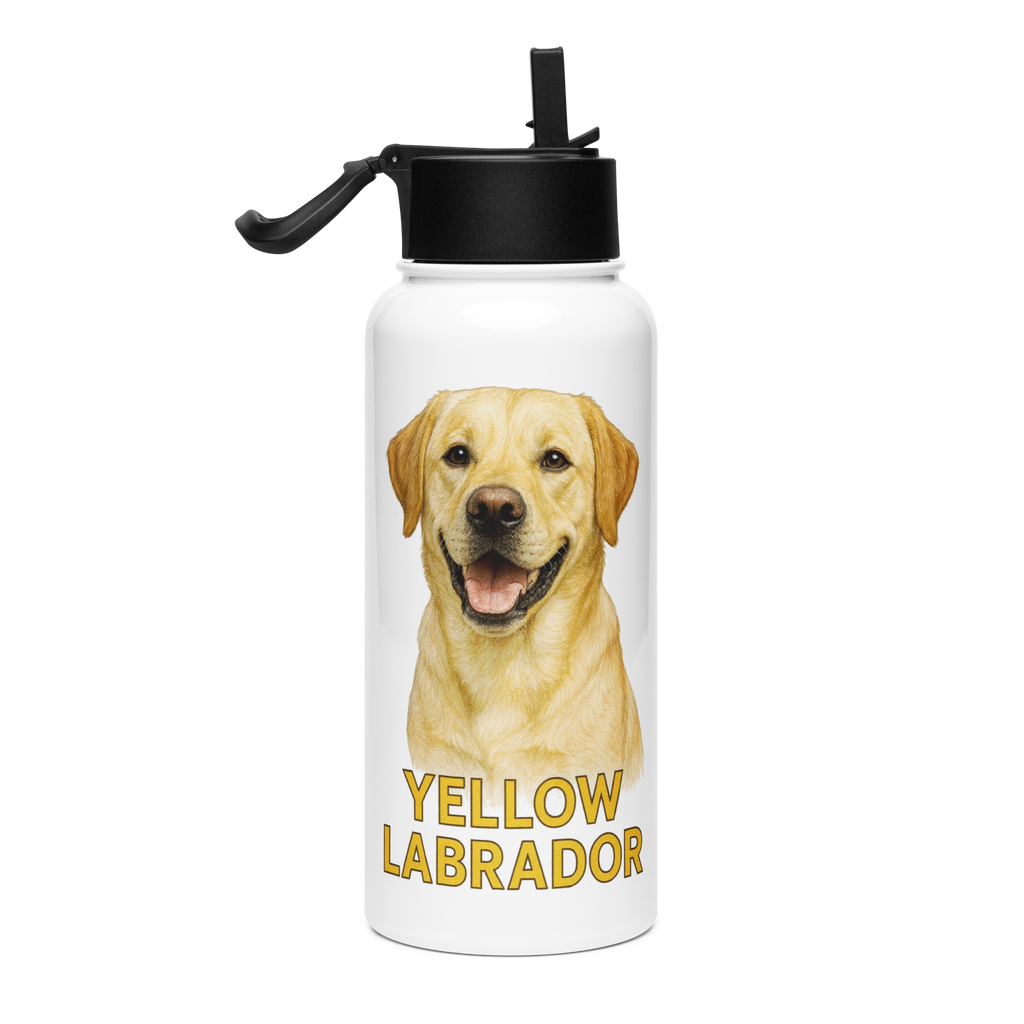 Yellow Labrador Water Bottle