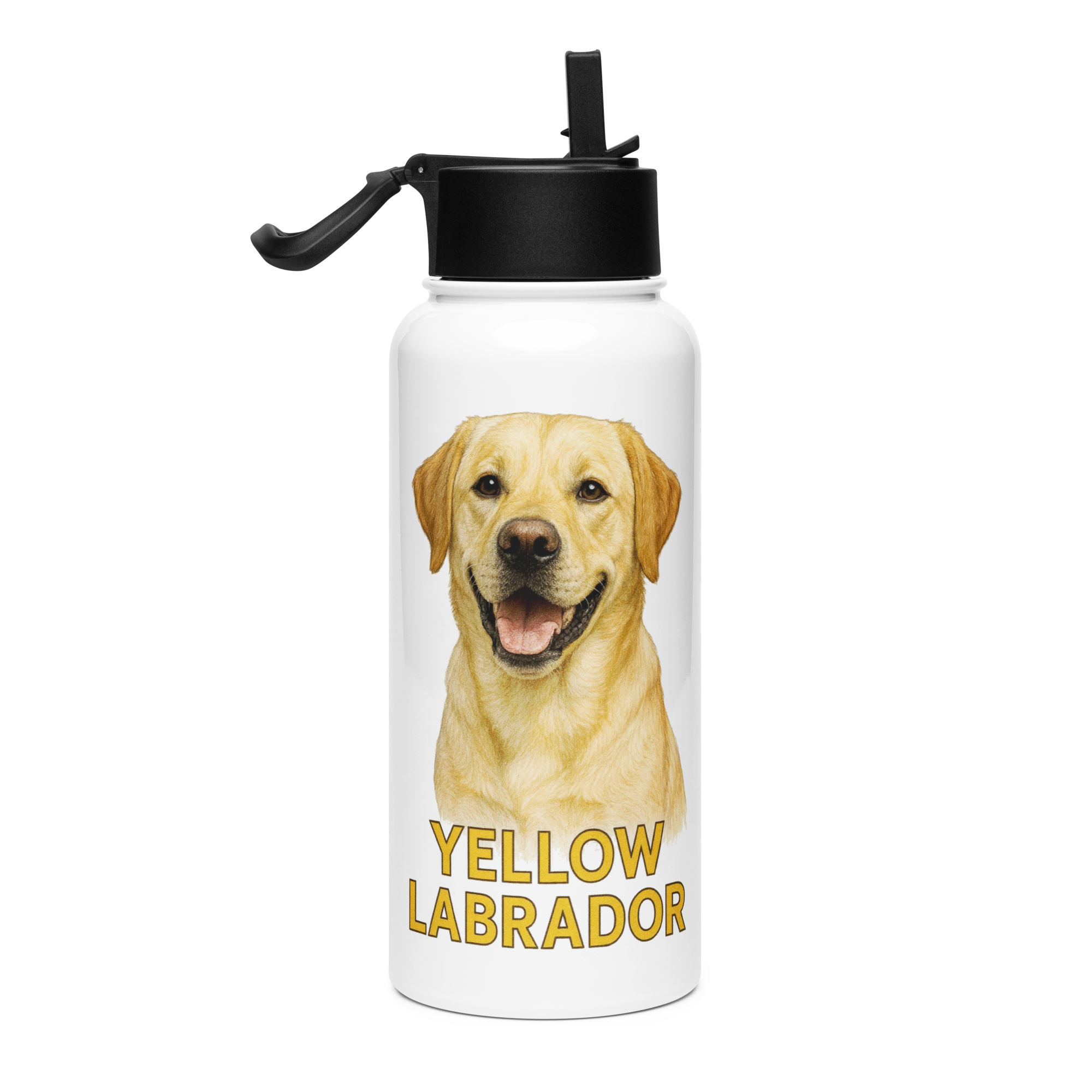 Yellow Labrador Water Bottle