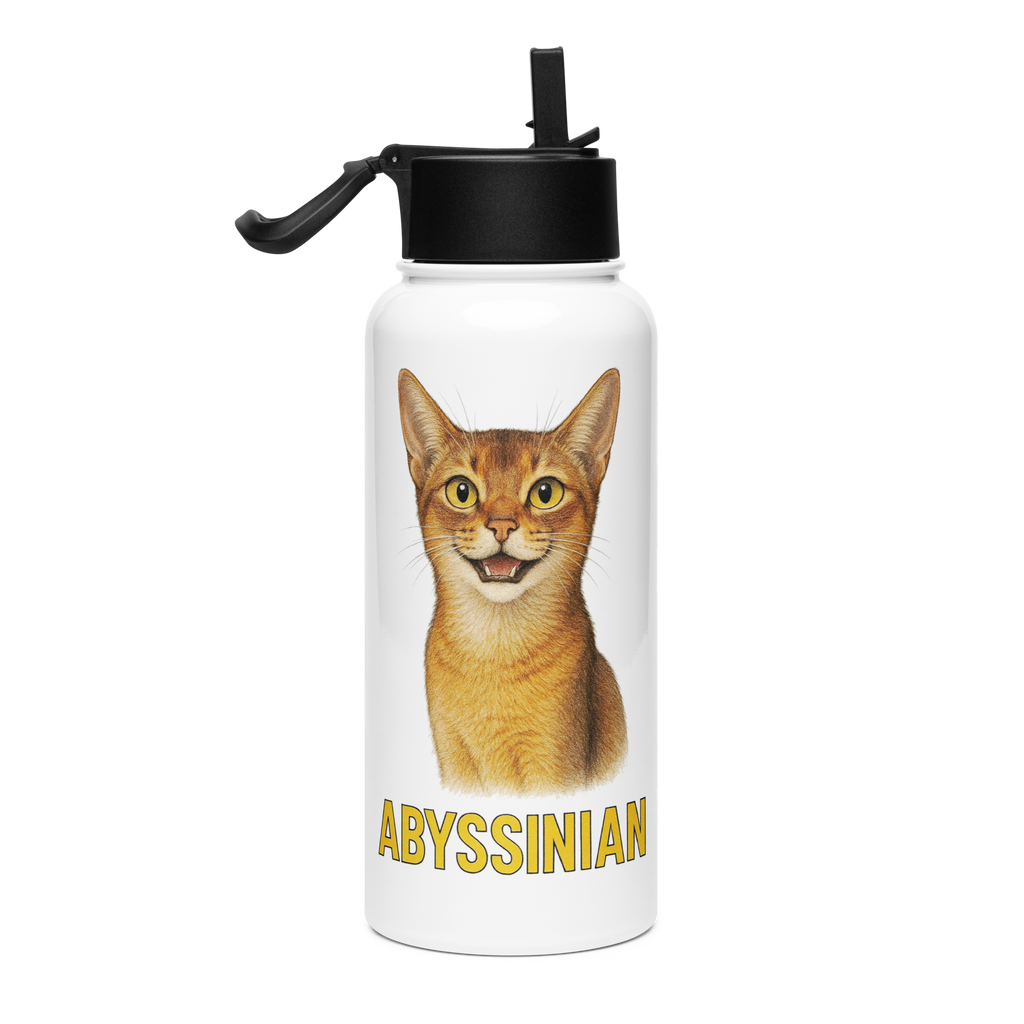 Abyssinian Cat Water Bottle