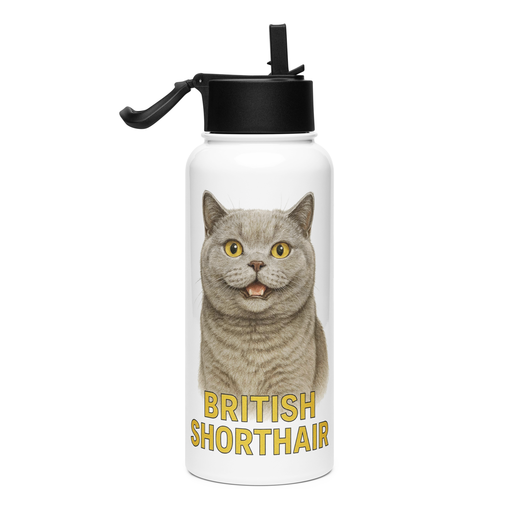 British Shorthair Cat Water bottle
