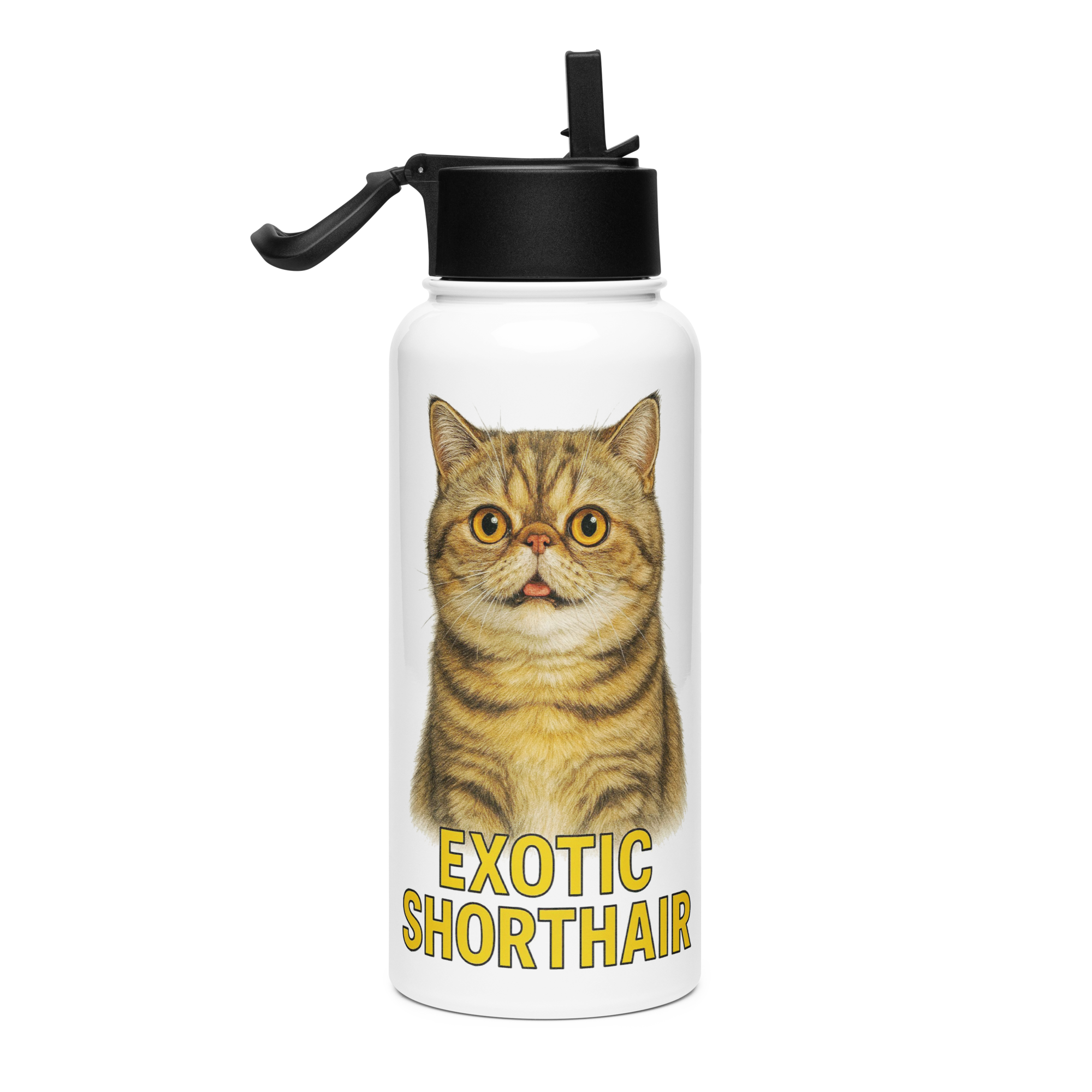 Exotic Shorthair Cat Water Bottle