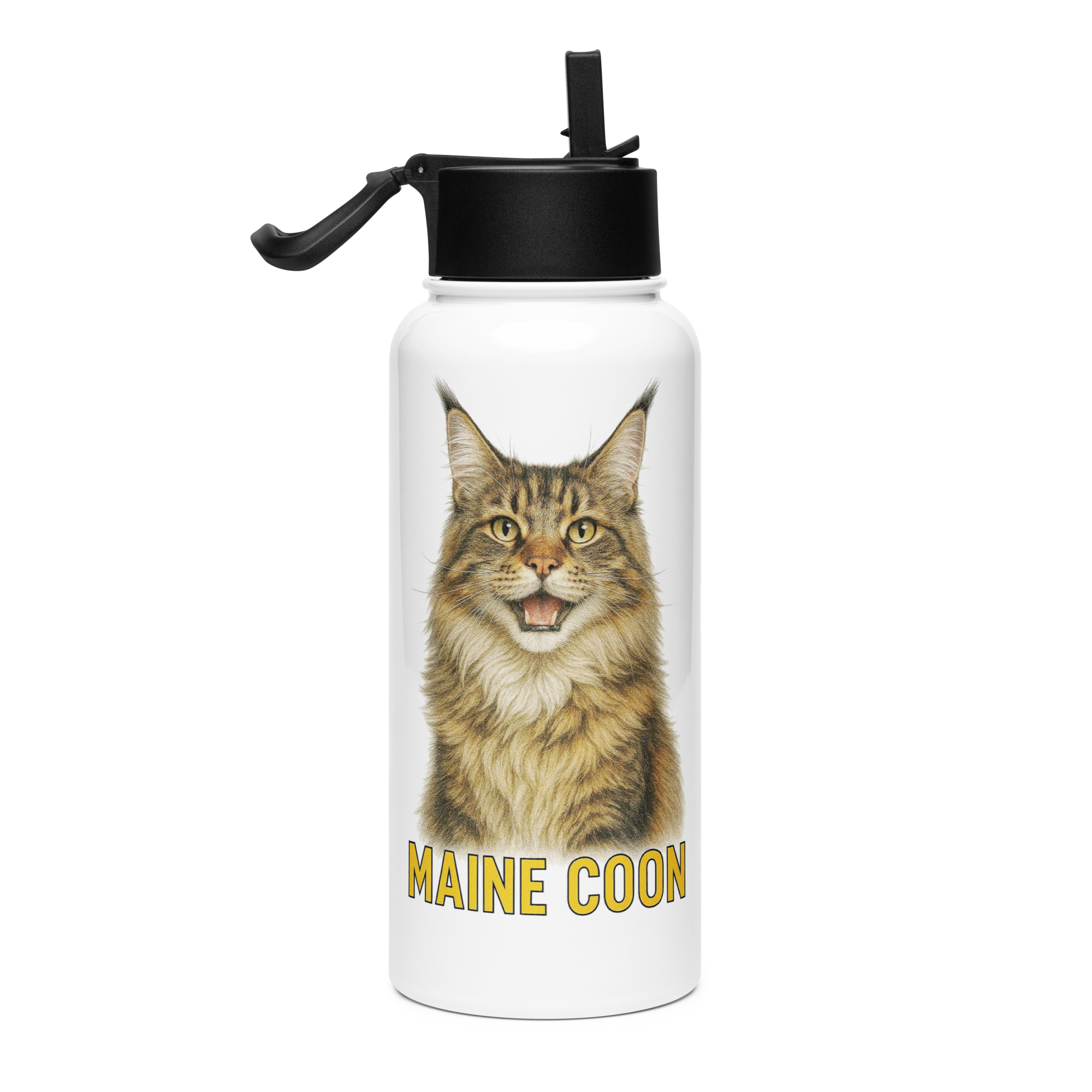Maine Coon Cat Water Bottle