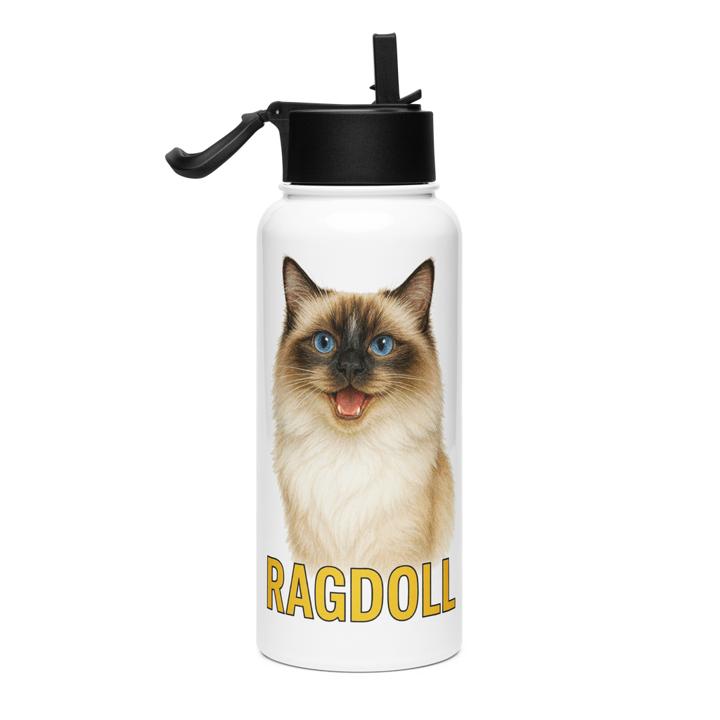 Ragdoll Cat Water Bottle
