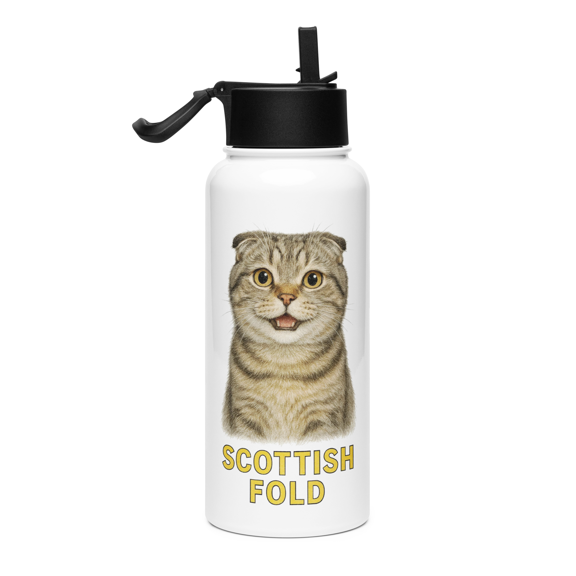 Scottish Fold Cat Water Bottle