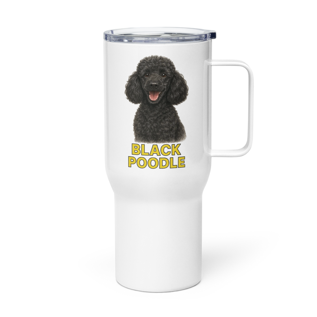 Black Poodle Travel Mug