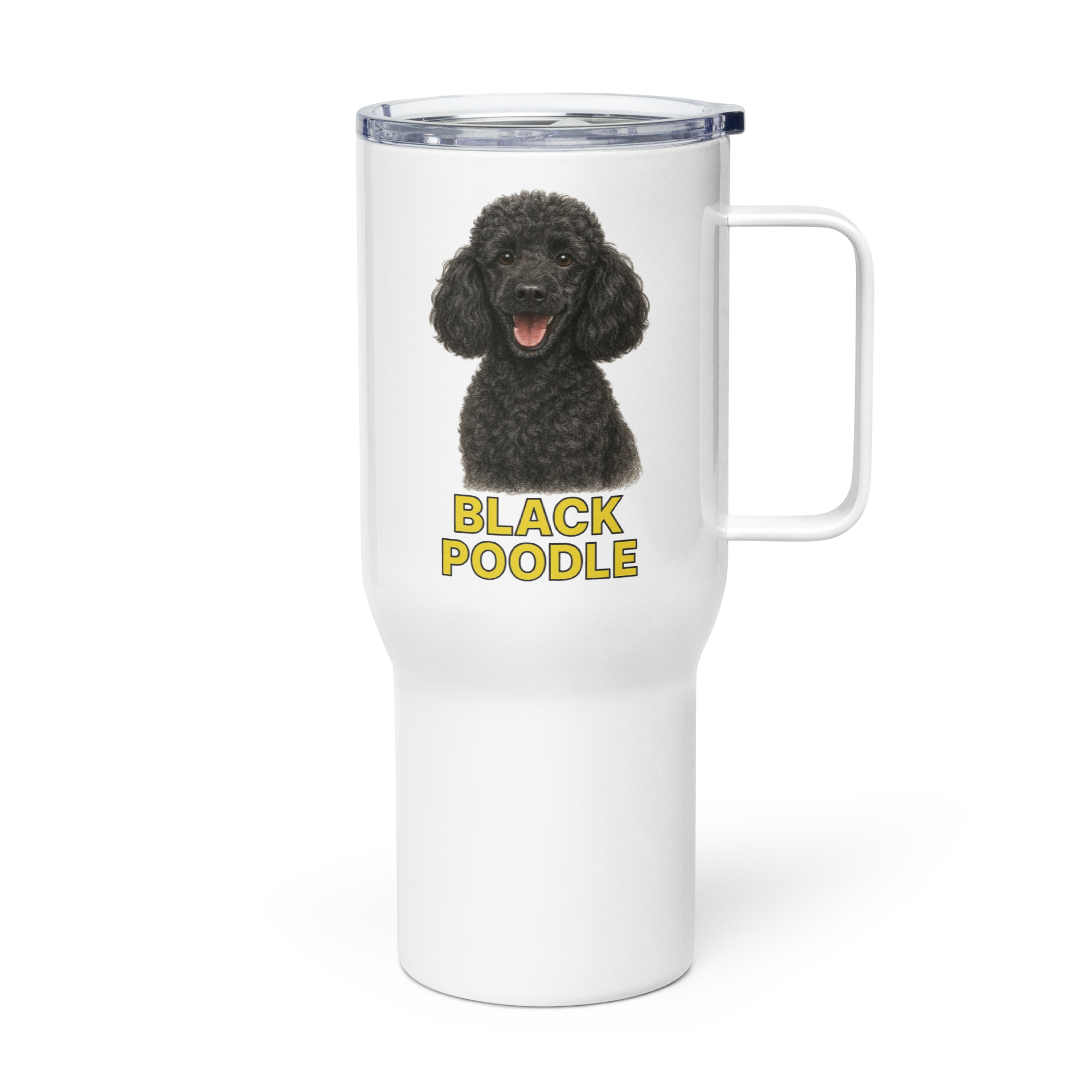 Black Poodle Travel Mug