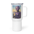 Purple Android Woman Travel mug with a handle