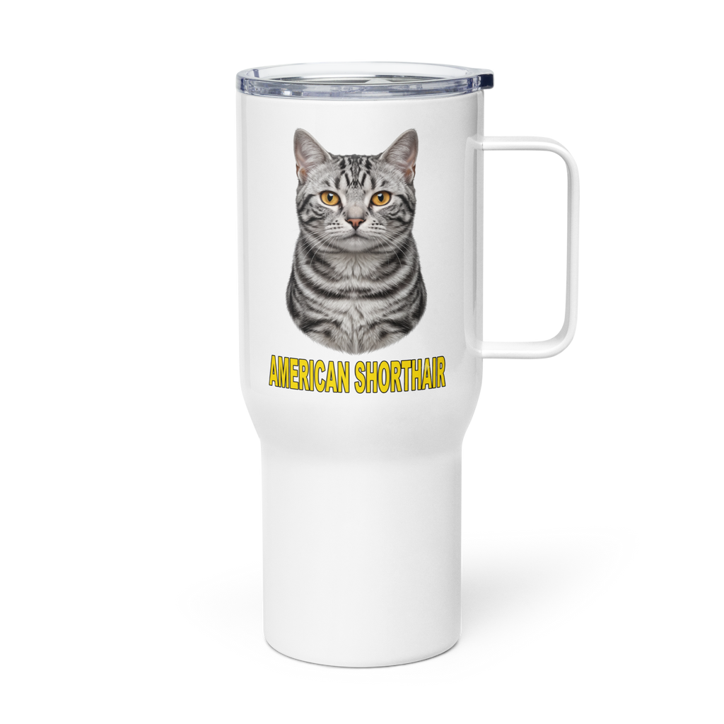 American Shorthair Cat Travel Mug
