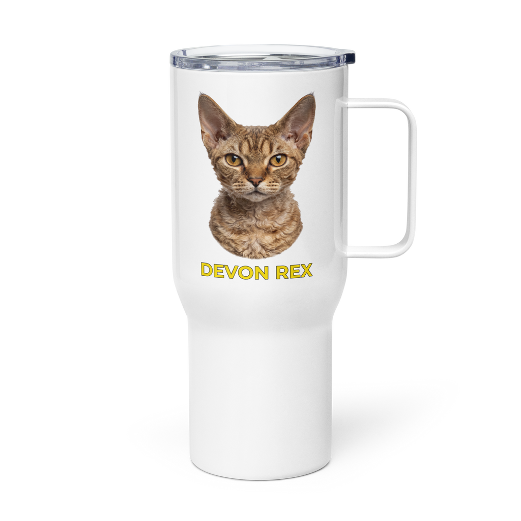 Devon Rex Cat Travel Mug
