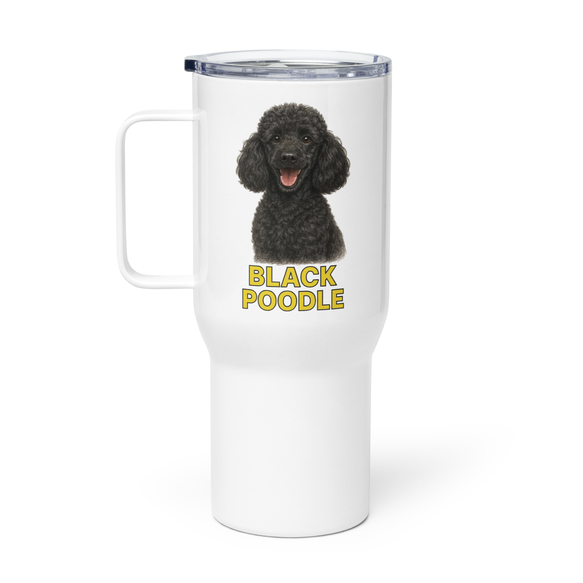 Black Poodle Travel Mug