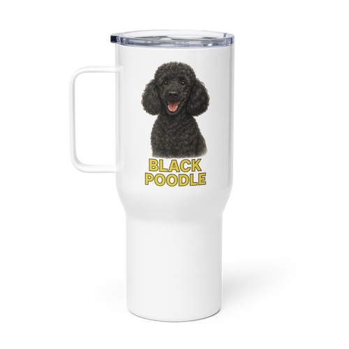 Black Poodle Travel Mug