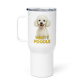 White Poodle Travel Mug