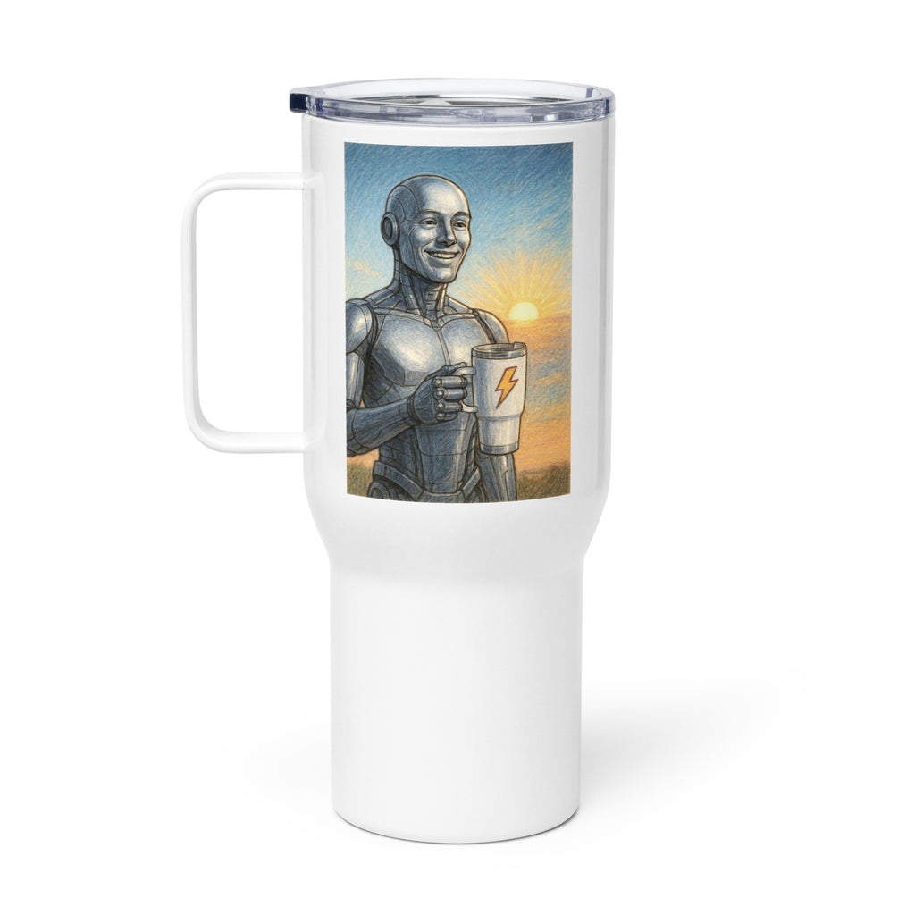 Metal Android Man Travel Mug