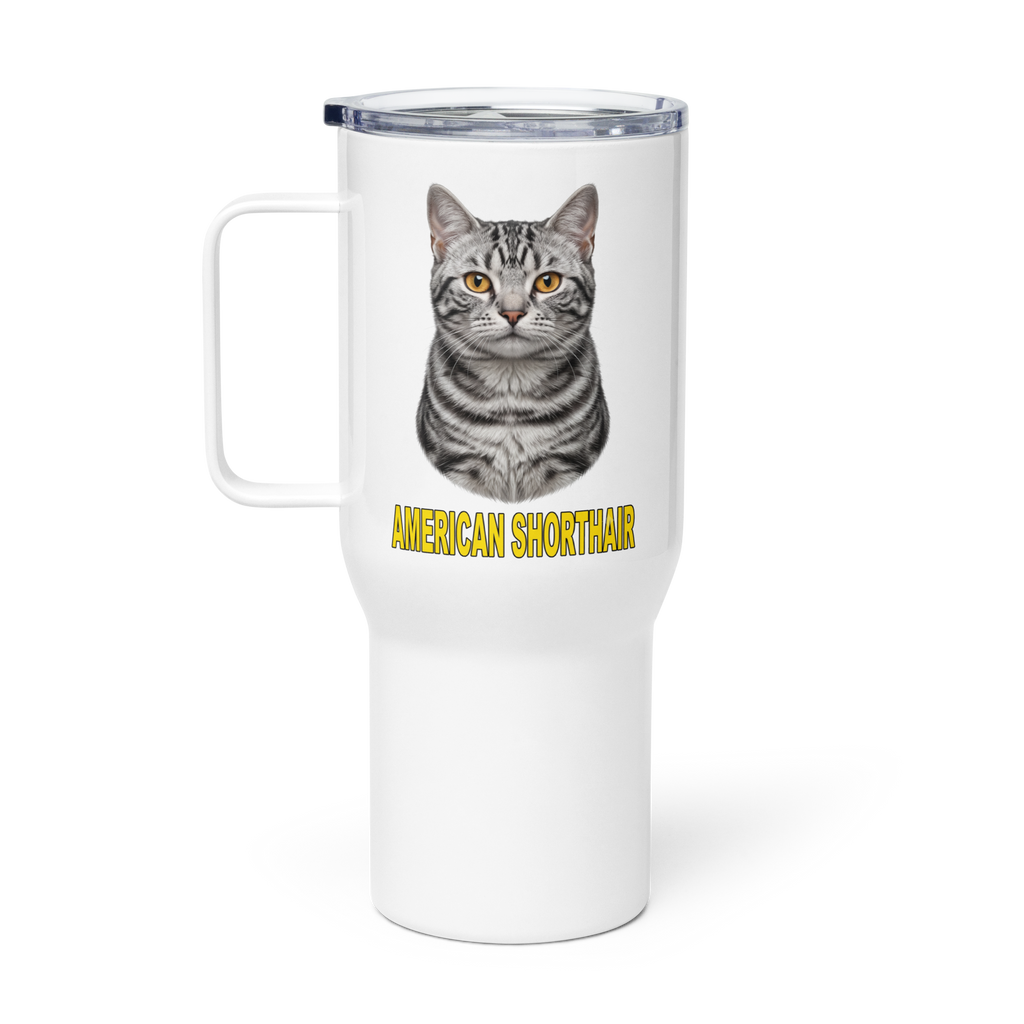 American Shorthair Cat Travel Mug