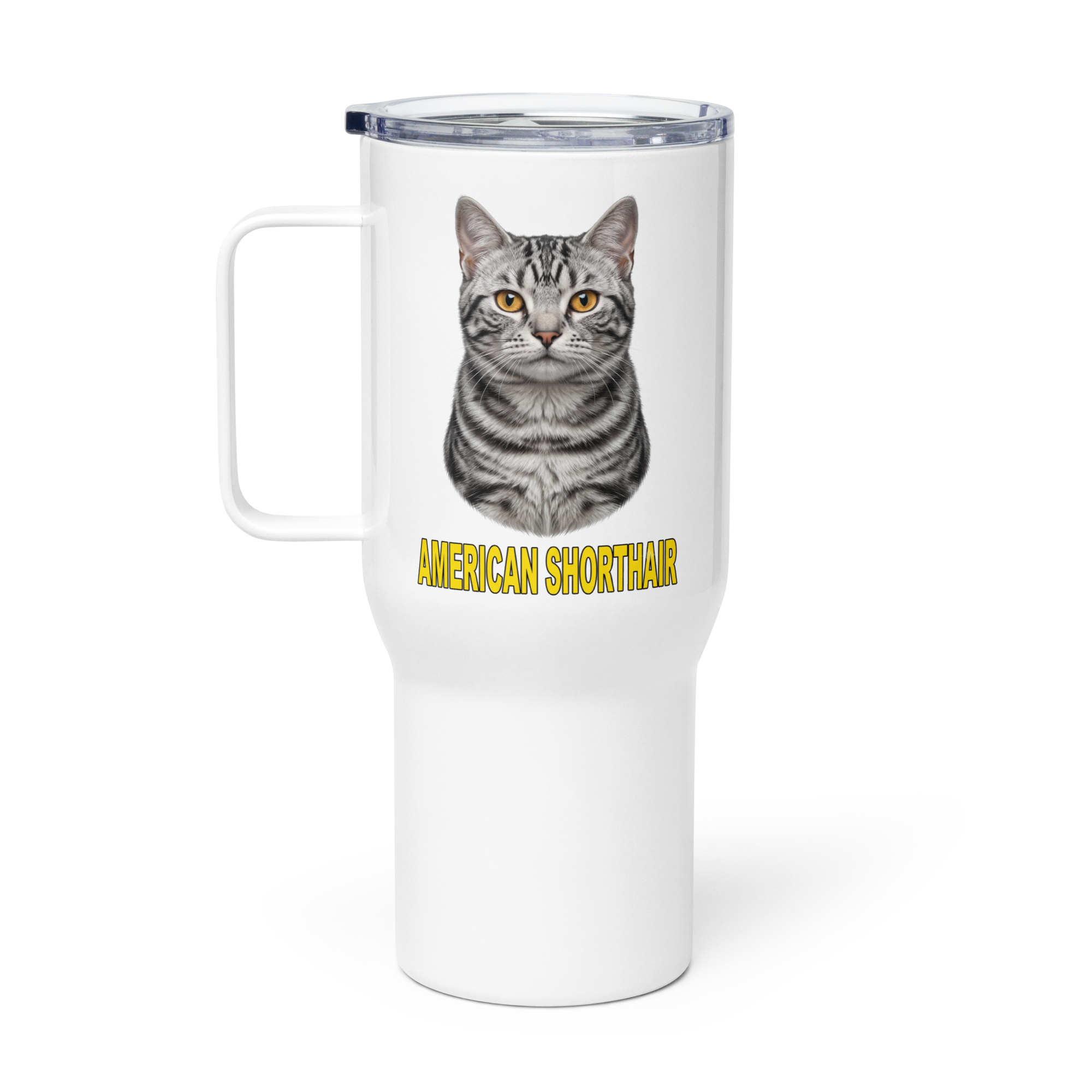 American Shorthair Cat Travel Mug