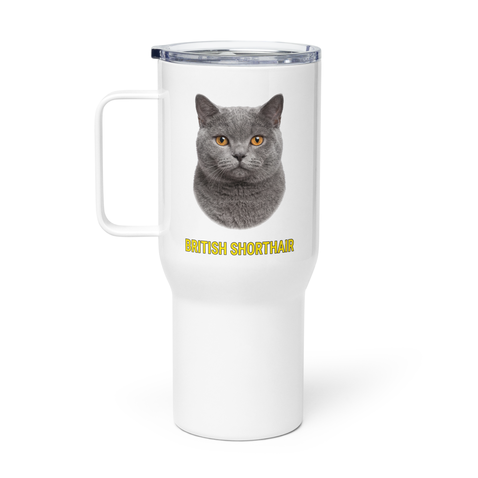 British Shorthair Cat Travel Mug