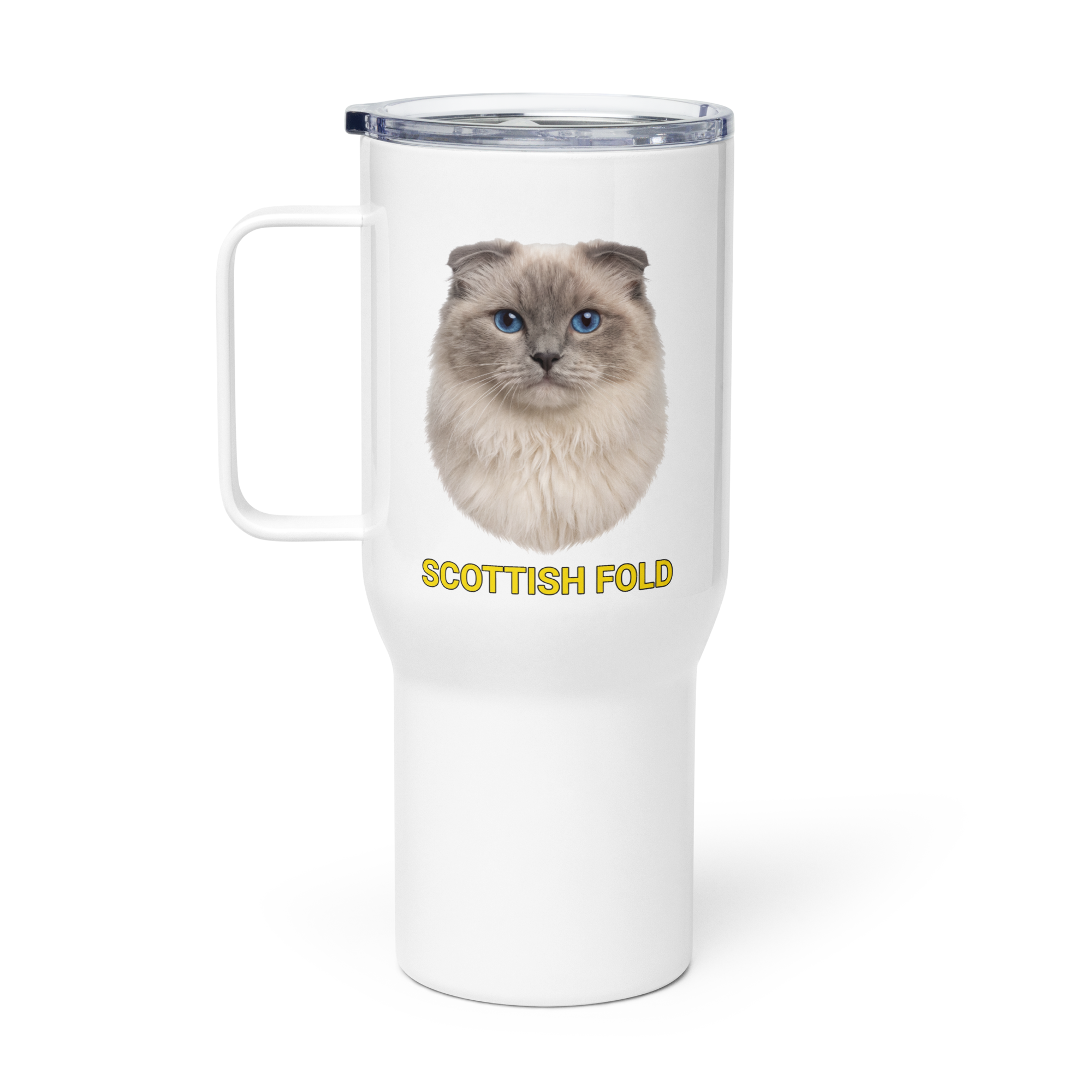 Scottish Fold Cat Travel Mug